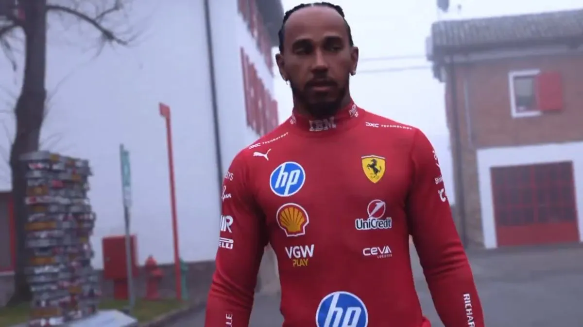 lewis hamilton ferrari forste gang