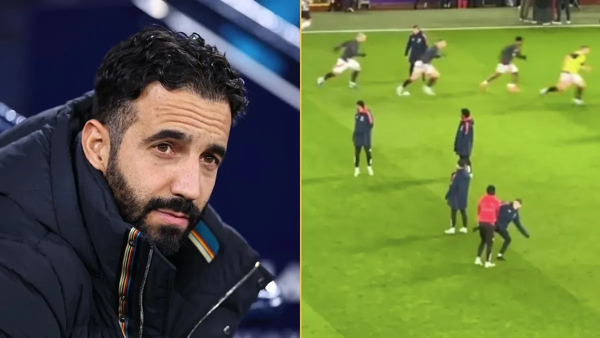 Manchester United-fan deler video af træning før kamp: Afslører grundlæggende problem på holdet
