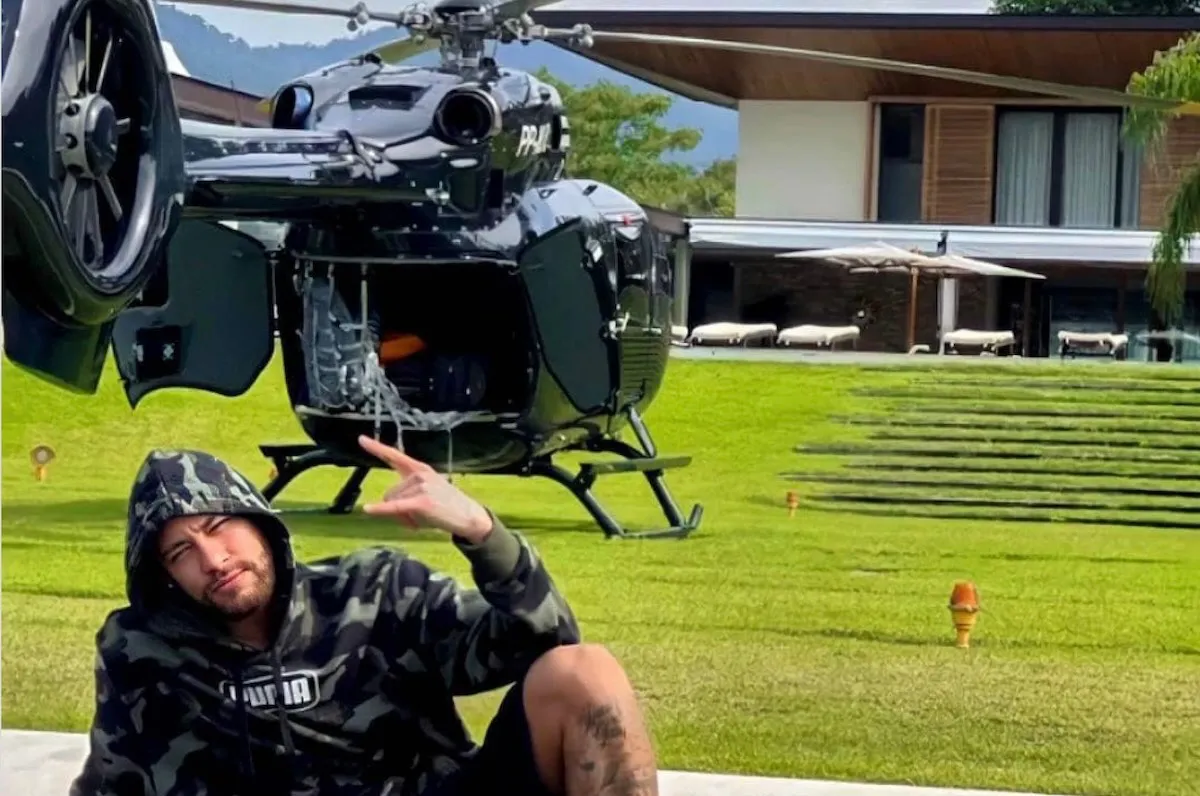 neymar helikoptor santos