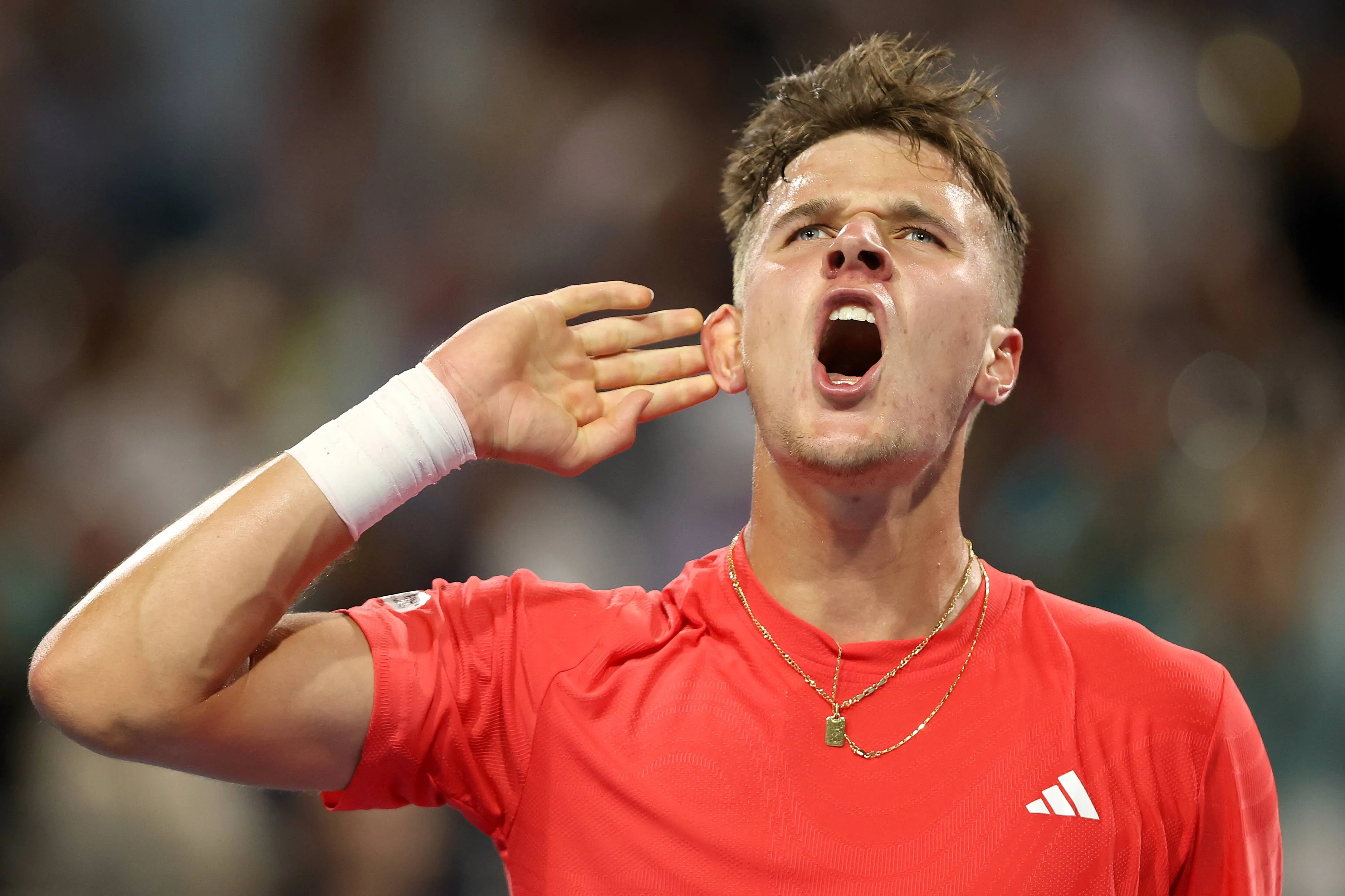 Djokovics overmand i Miami var tæt på at trække sig en time før kampen