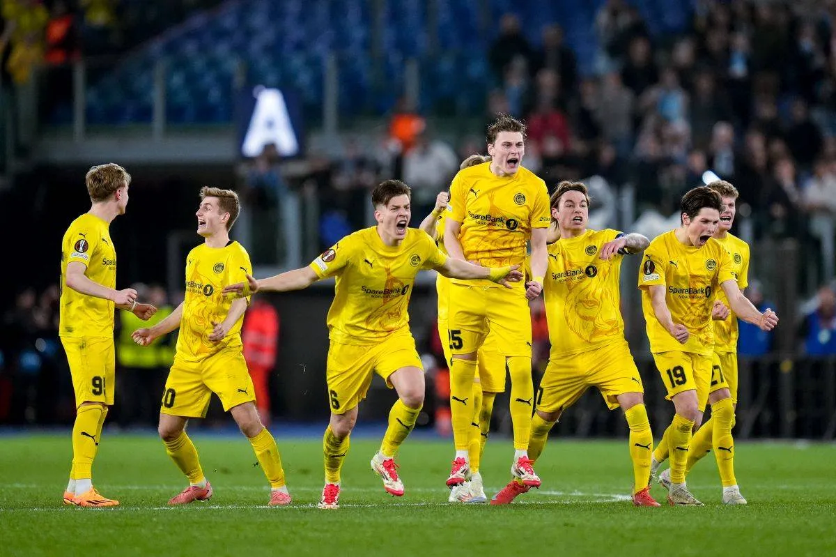 Bodø Glimt fejrer den samlede sejr over Lazio