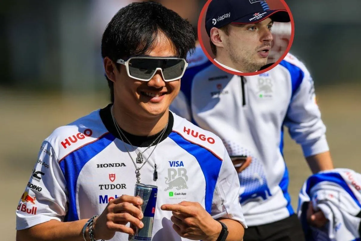 Yuki Tsunoda Max Verstappen