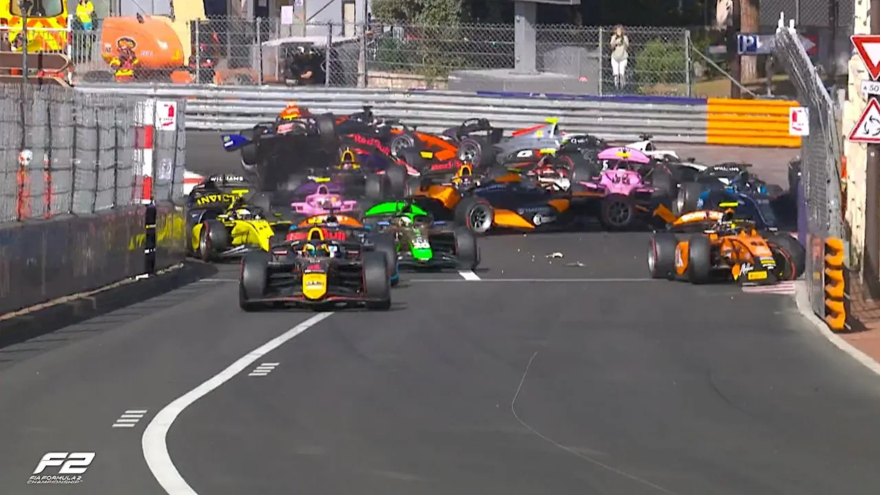 mclaren crash monaco grand prix
