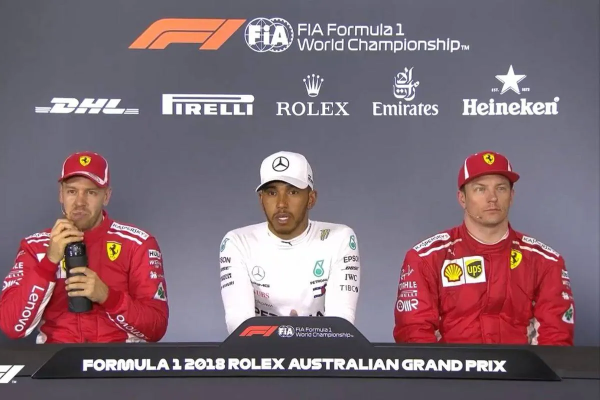 Sebastian Vettel Lewis Hamilton Kimi Räikkönen