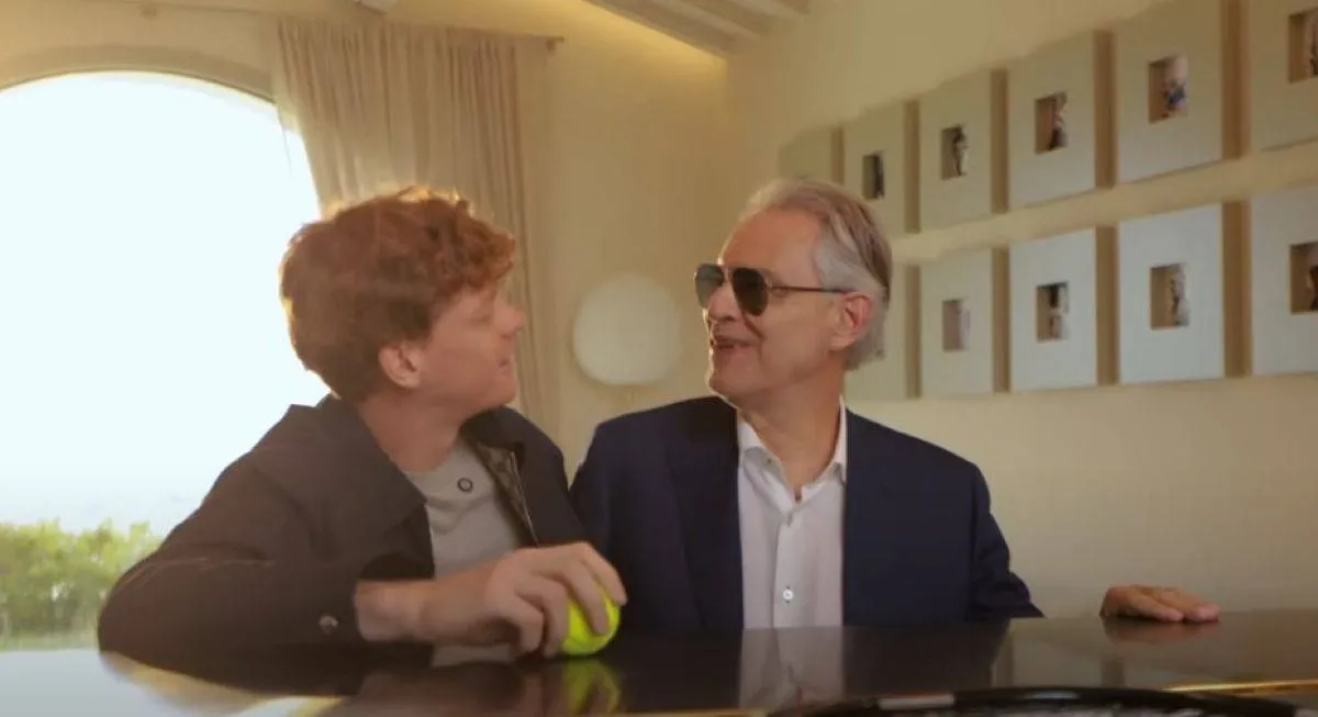 jannik sinner duet andrea bocelli