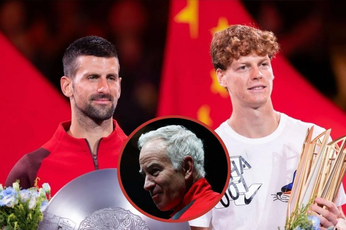 Novak Djokovic Jannik Sinner John McEnroe