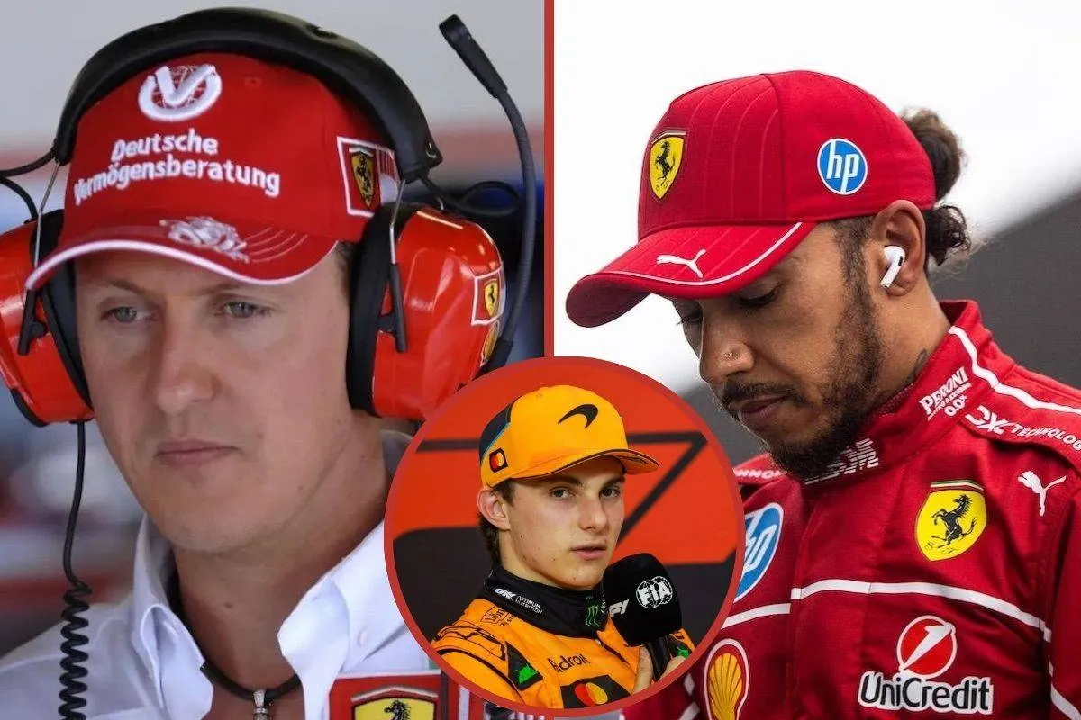michael schumacher lewis hamilton oscar piastri