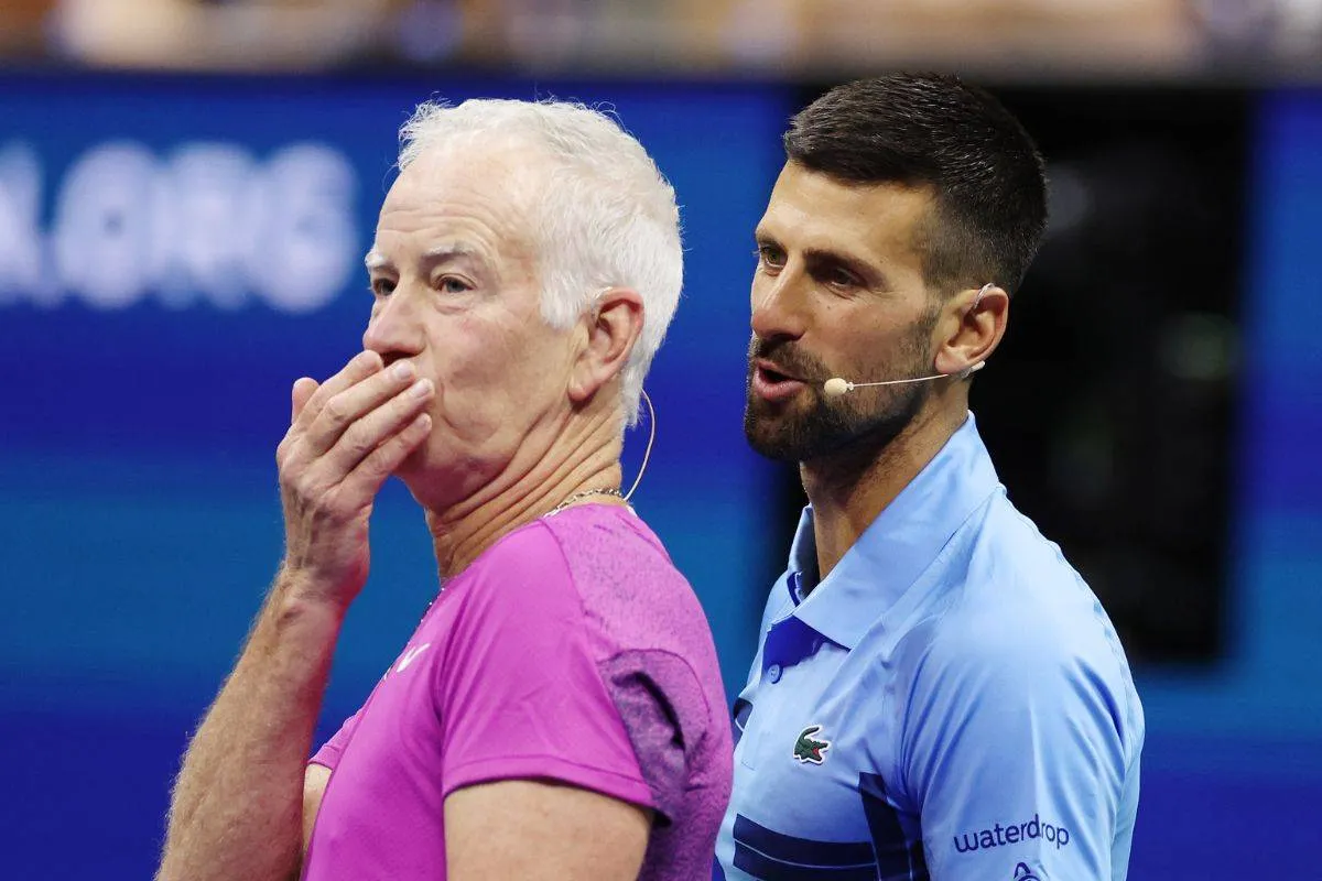 John McEnroe Novak Djokovic