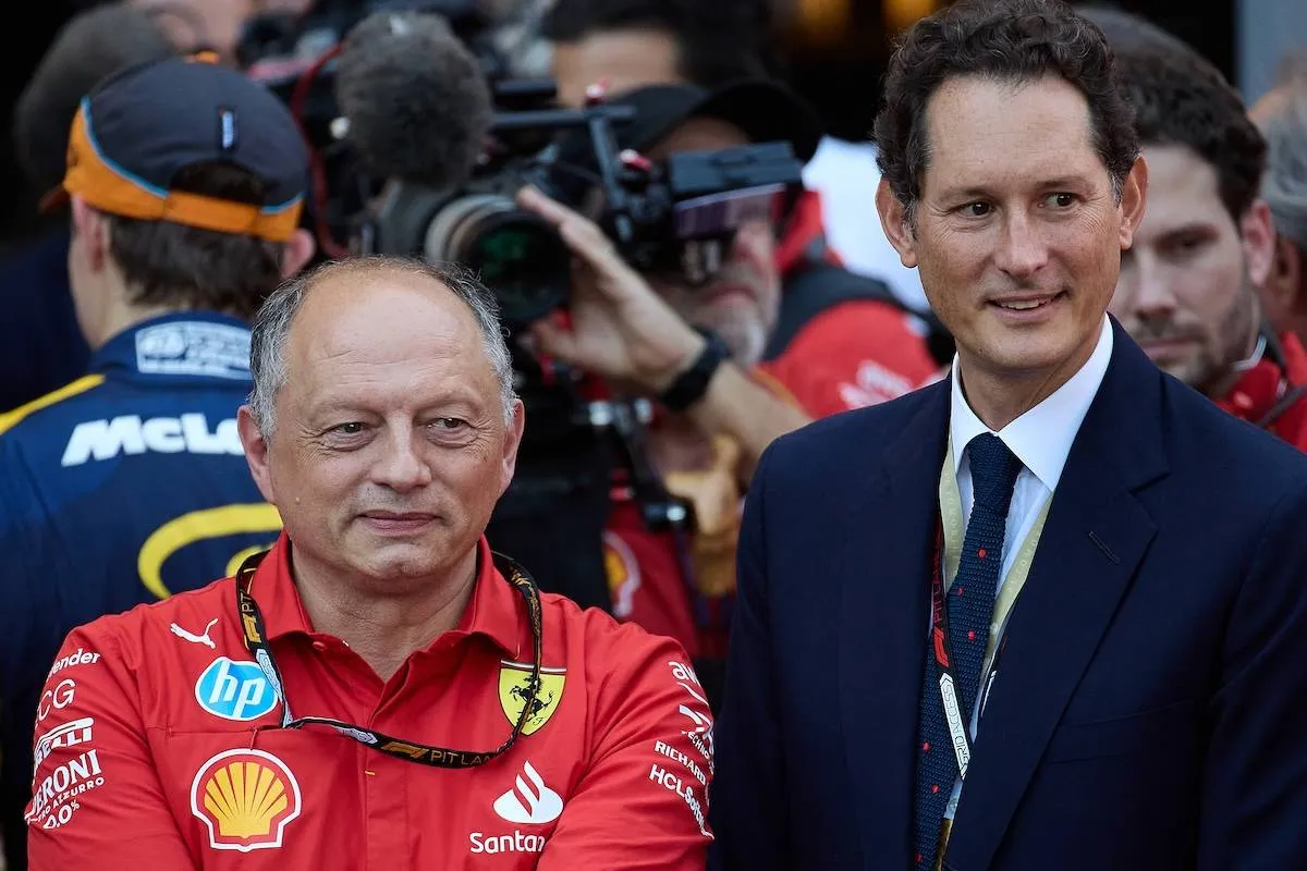 Fred Vasseur + John Elkann Ferrari