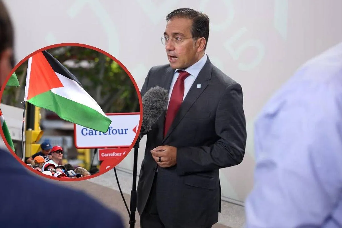 José Manuel Albares Palæstina protest