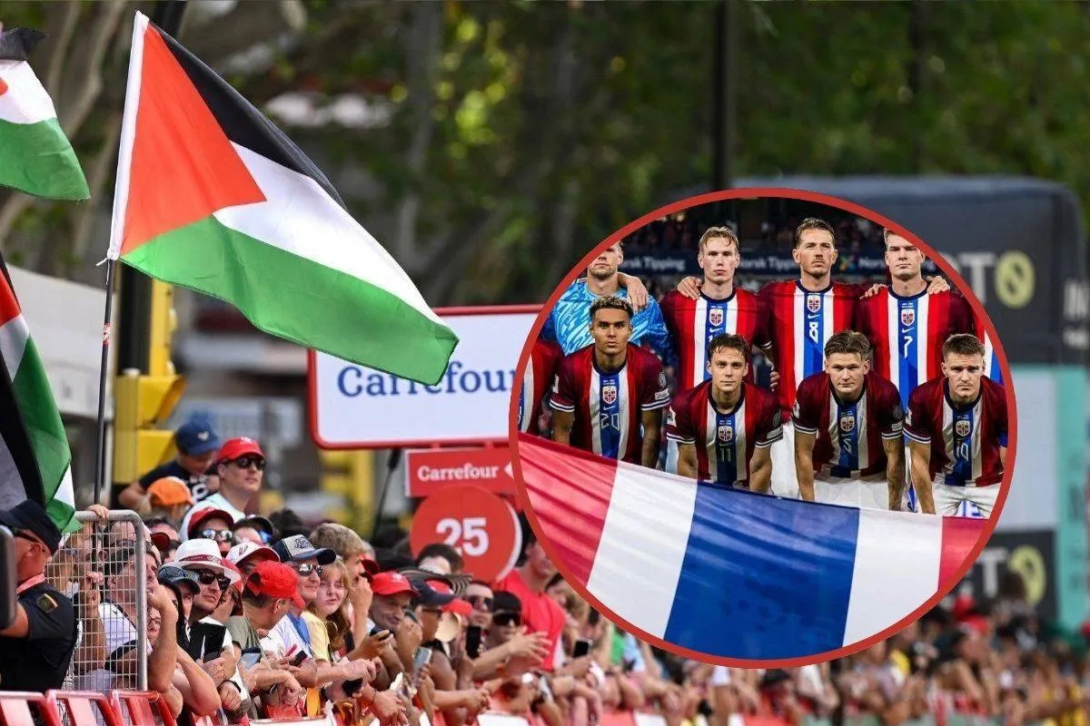 Palæstina Protest Norge Landshold landskamp Israel