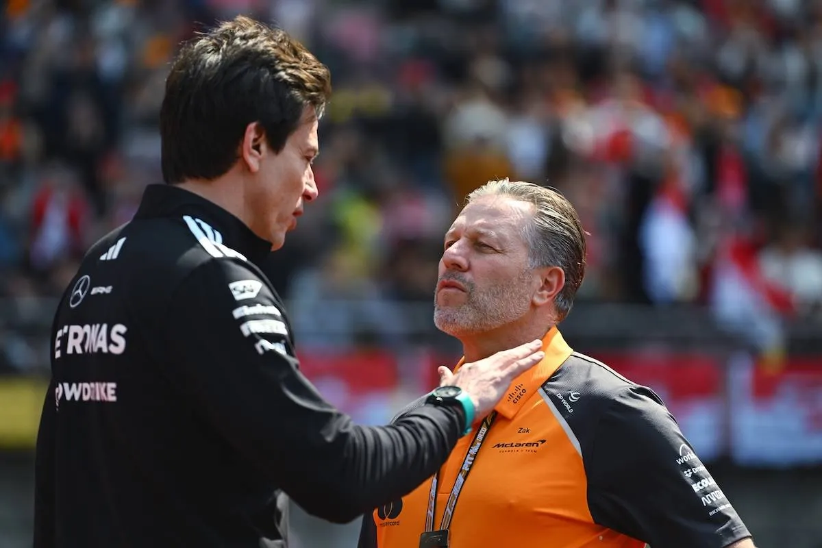 Toto Wolff Zak Brown Mercedes McLaren