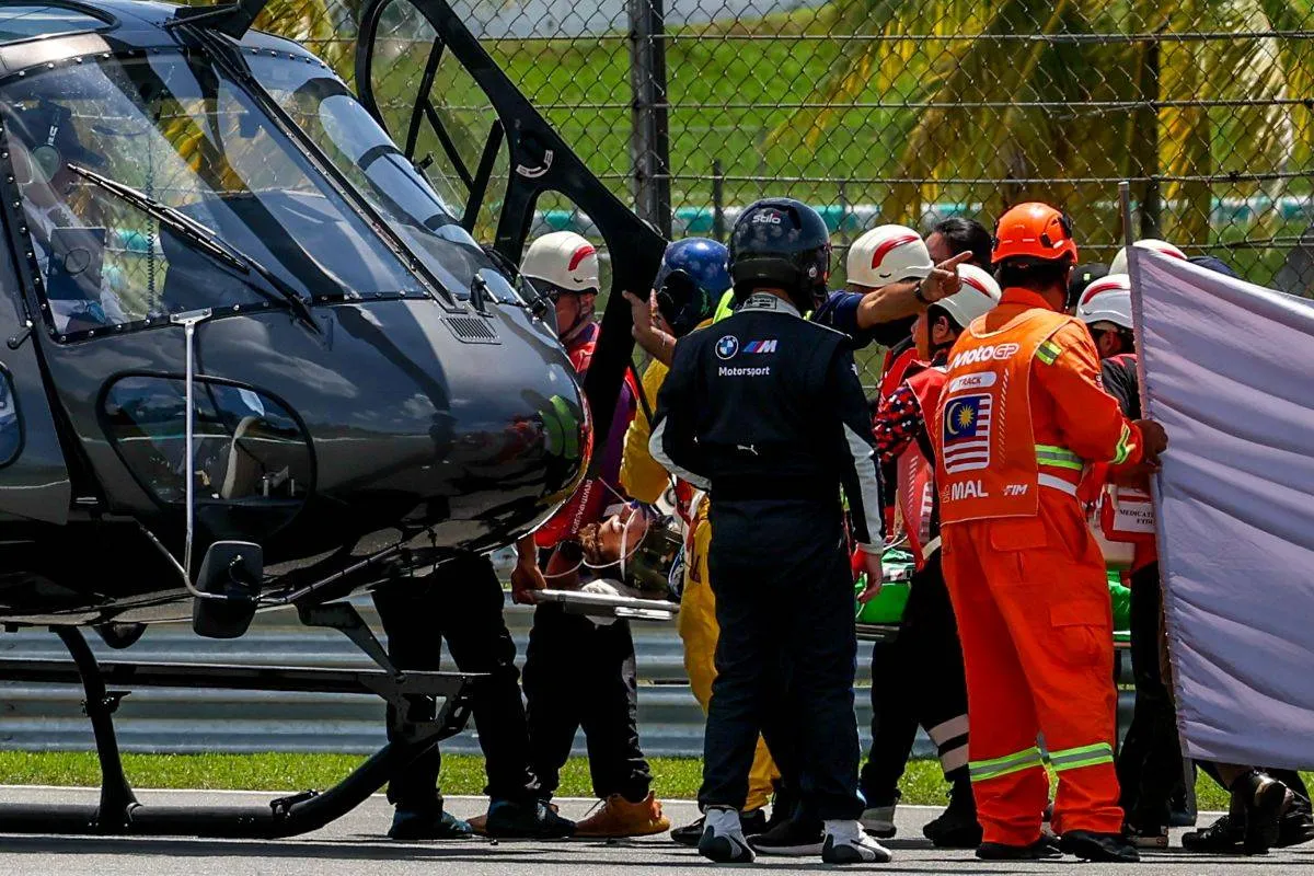 Noah Dettwiler hentes i lægehelikopter
