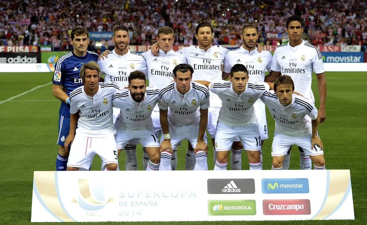 Iker Casillas - Sergio Ramos - Toni Kroos - Xabi Alonso - Karim Benzema - Raphael Varane - Coentrao - Dani Carvajal - Gareth Bale - James Rodriguez - Luka Modric