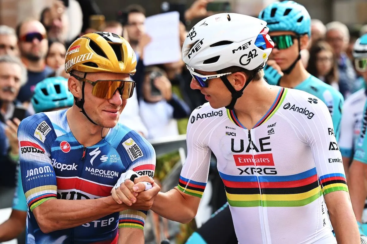Remco Evenepoel + Tadej Pogacar