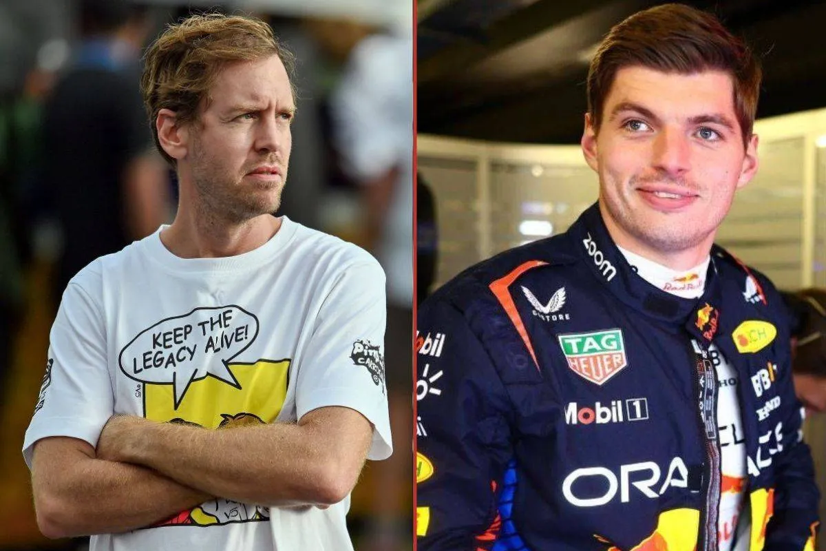 sebastian vettel + max verstappen