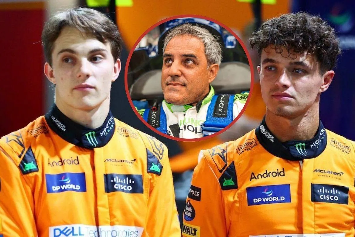 Oscar Piastri Lando Norris Juan Pablo Montoya