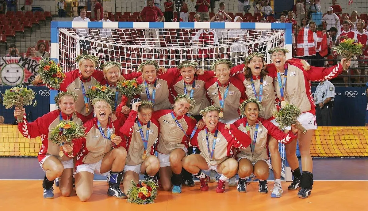 Håndboldkvinderne 2004 OL jubel fejring