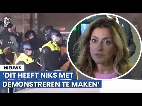 [Video] Hypocriete Yesilgöz opeens heel fel tegen extreemlinkse Gaza-liefhebbers UvA: "Het is tuig!"