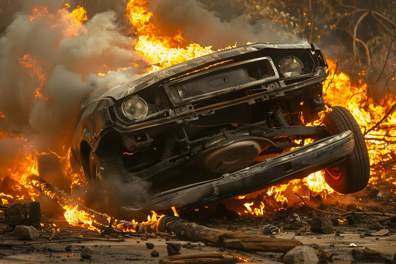 michaelvdgalien a car is turned upside down and burned down 750d808f 998c 4a5b a831 a844db9e47b2 2