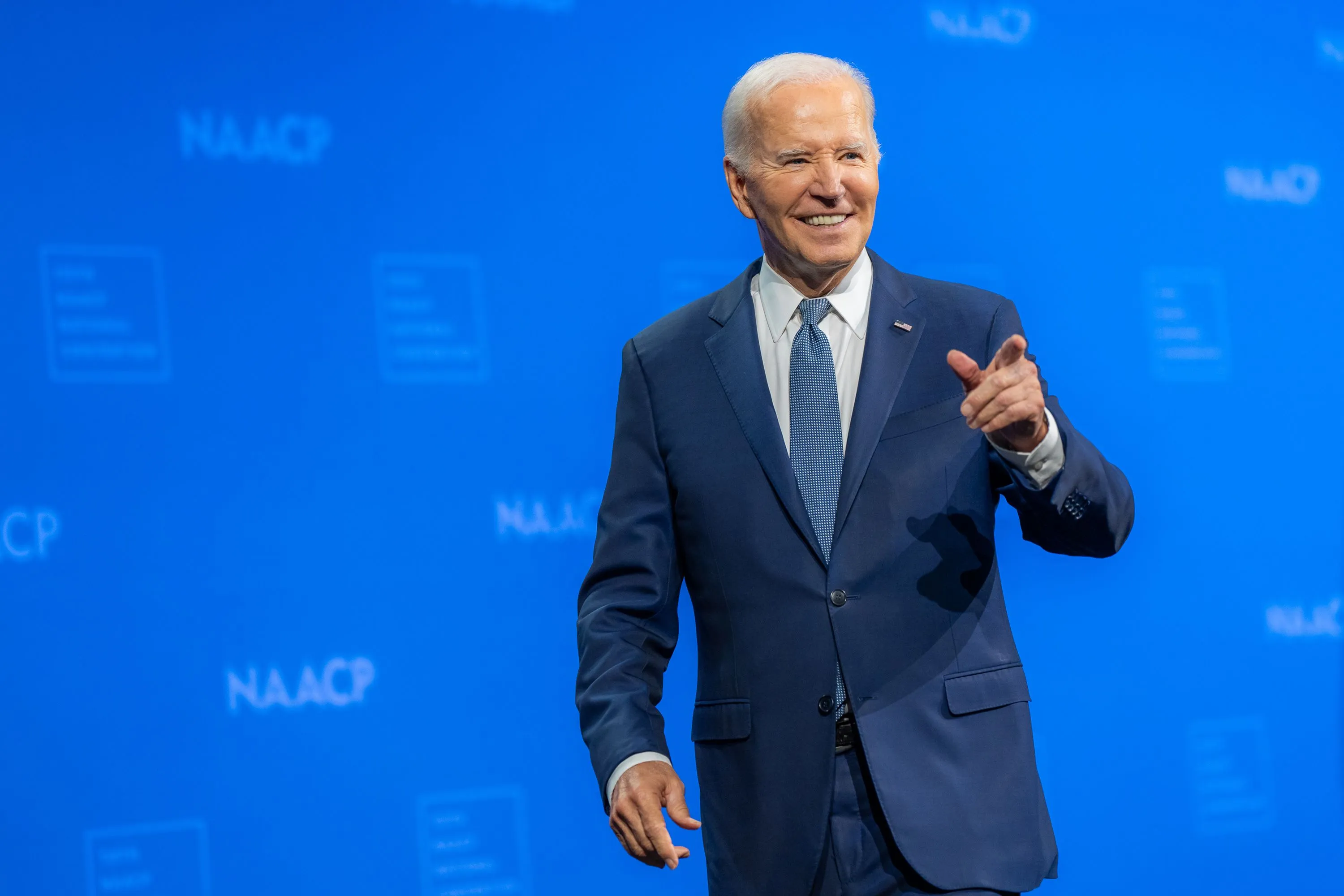 president joe biden departs after speaking at the naacp convention