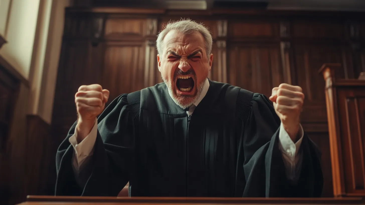 michaelvdgalien an angry judge shouts and screams hes complet 18ee48b5 421d 4873 9dc1 dafdecd7610f 2