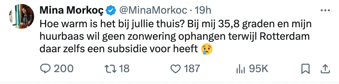 Verwend GroenLinks-raadslid gaat NAT na klacht over zonwering: "Mijn huurbaas koopt het niet voor me!"