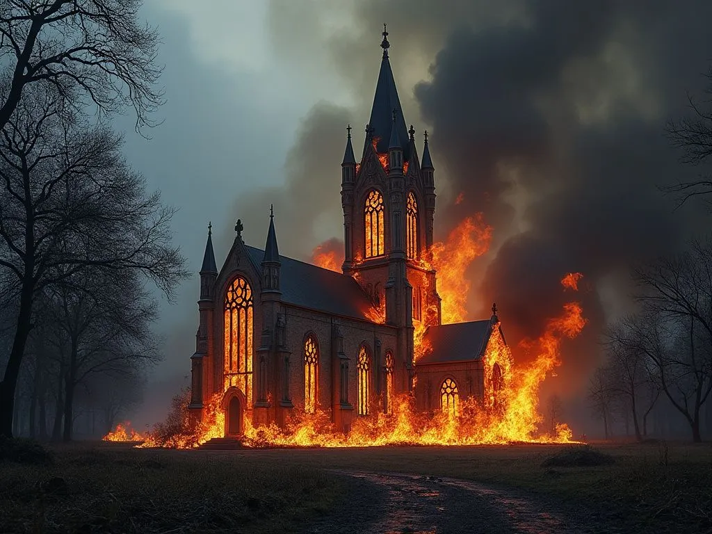 -Cultuur onder Vuur- Extreemlinkse IS-aanhanger steekt kerk in brand