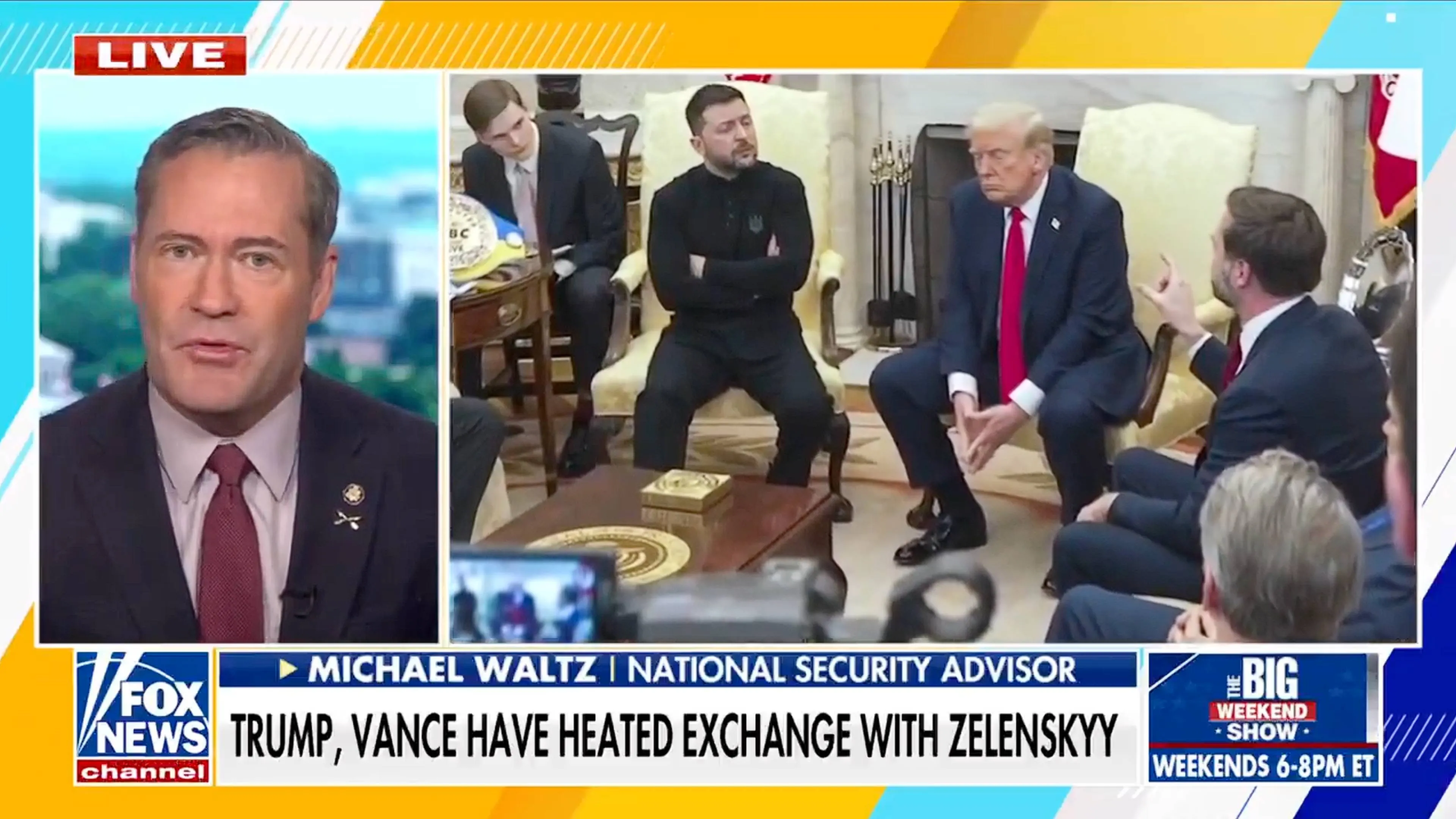 Waltz onthult: Zelensky bleef 'argumentatief' terwijl zijn adviseurs huilden na clash met Trump