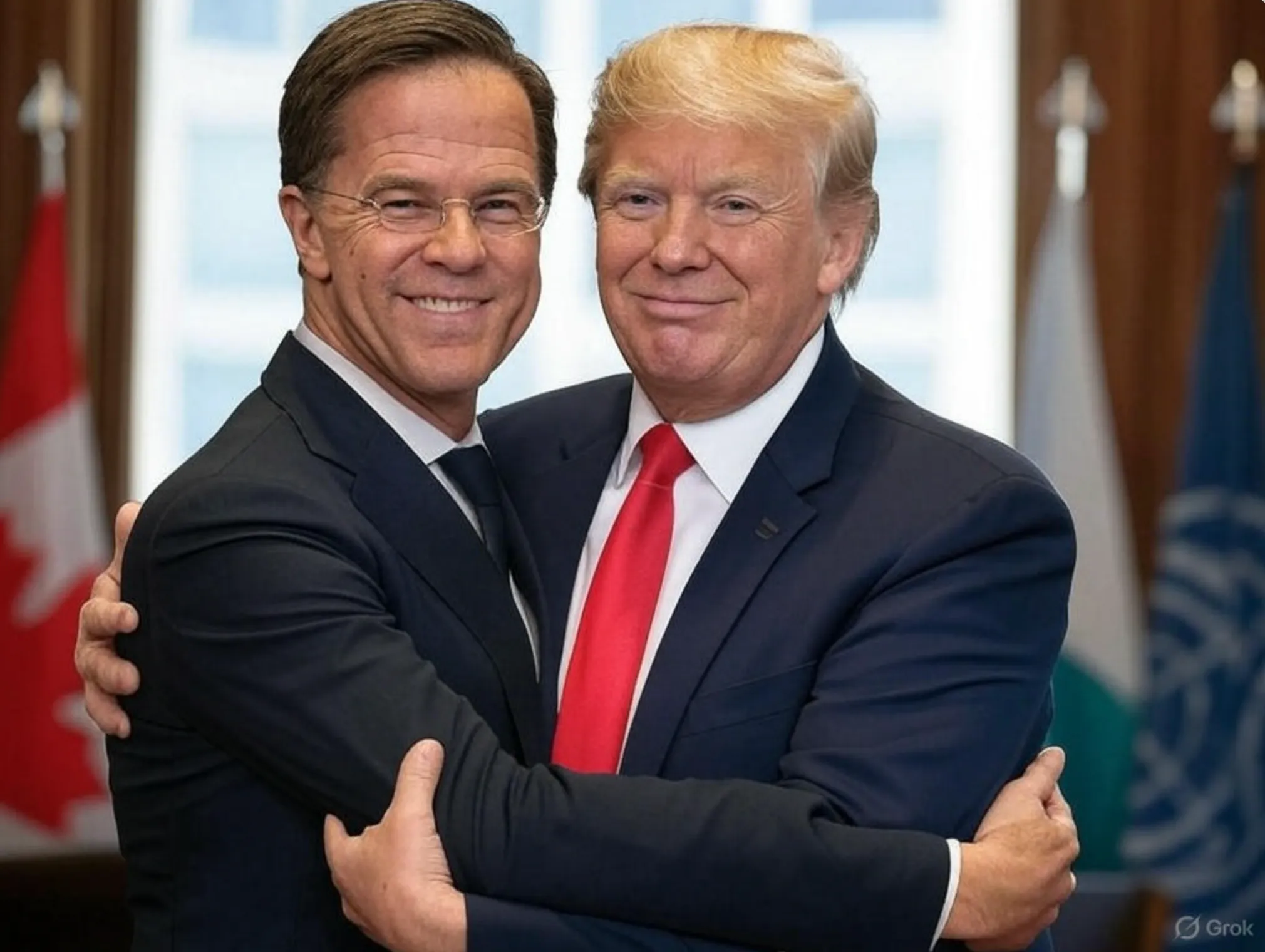KNETTERGEK: Telegraaf prijst Rutte als Trump-vriend – wat een lege huls!