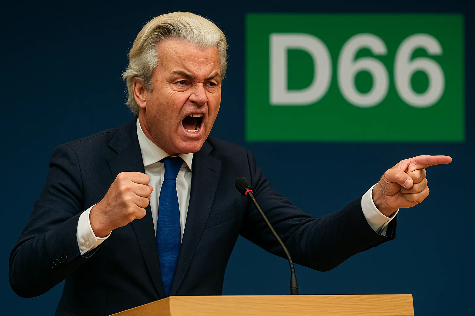 geert wilders against d66