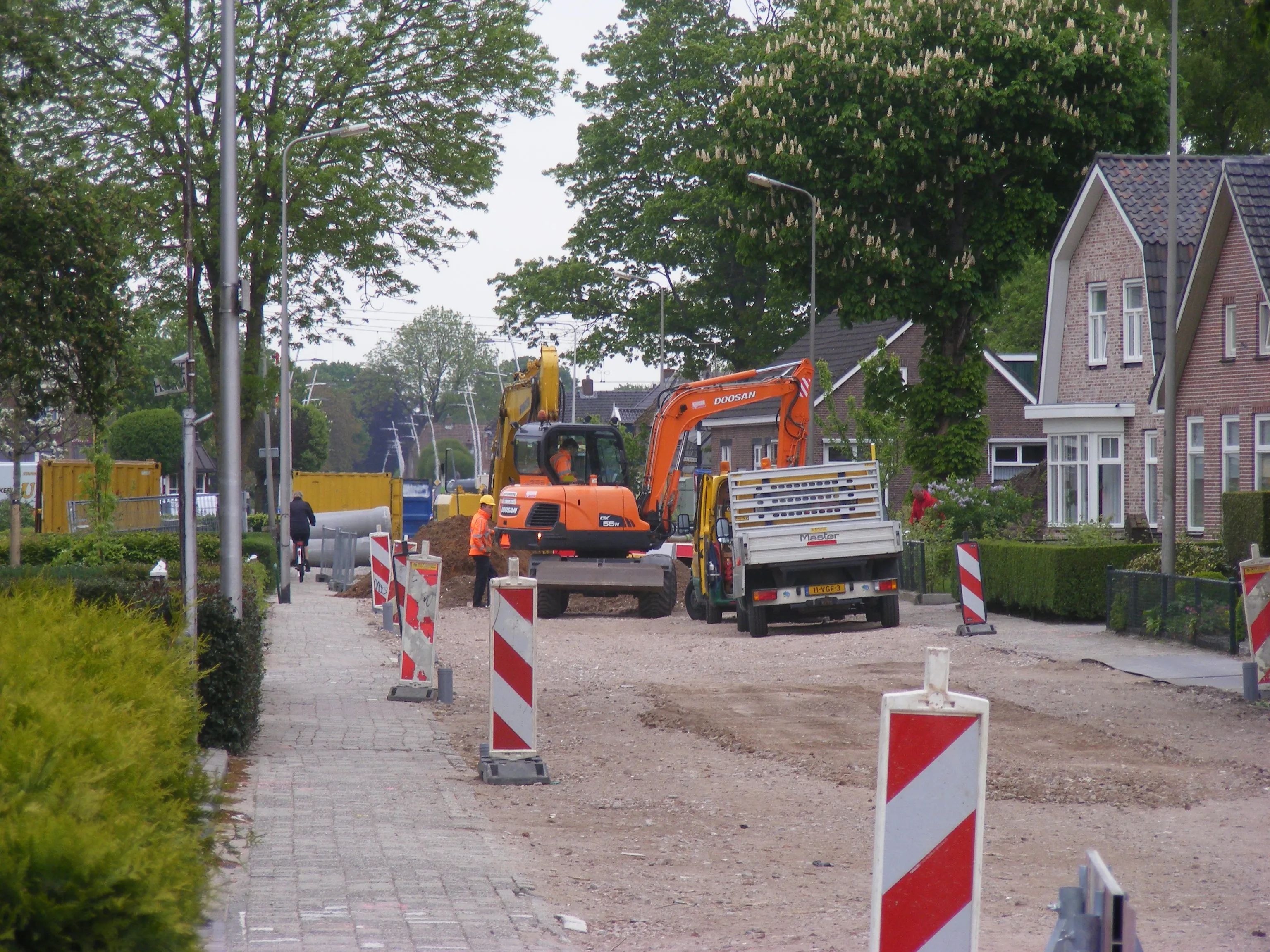 Werkzaamheden aan Gemeenteweg in centrum vergevorderd