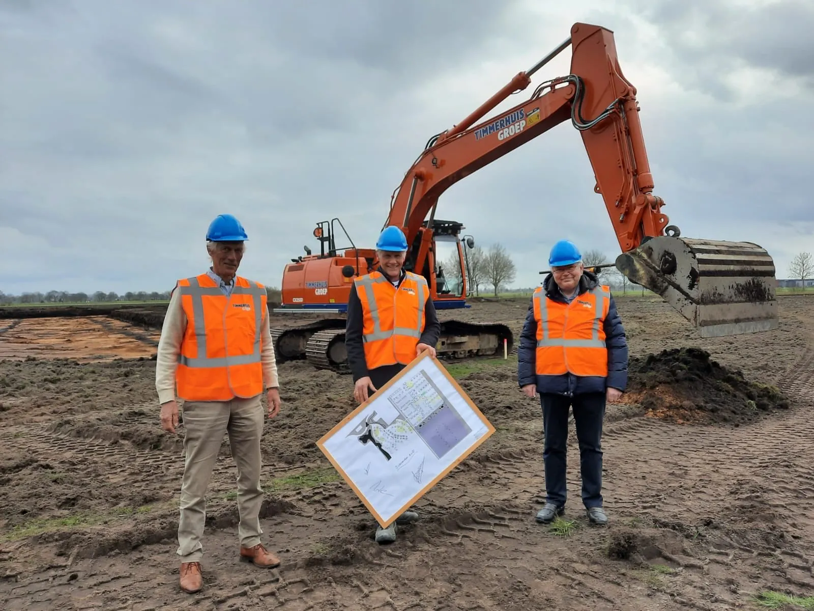 eerste schop in de grond uitbreiding de slagen gemeente staphorst