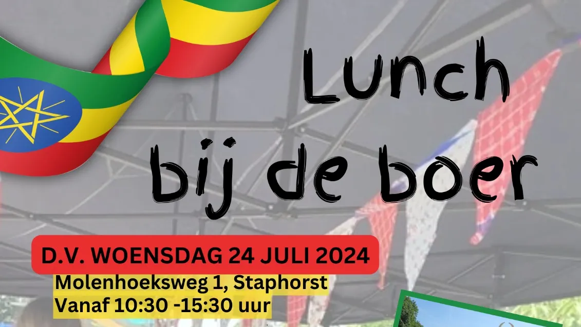 Actie `Lunch bij de boer` van werkgroep Berdien Coster