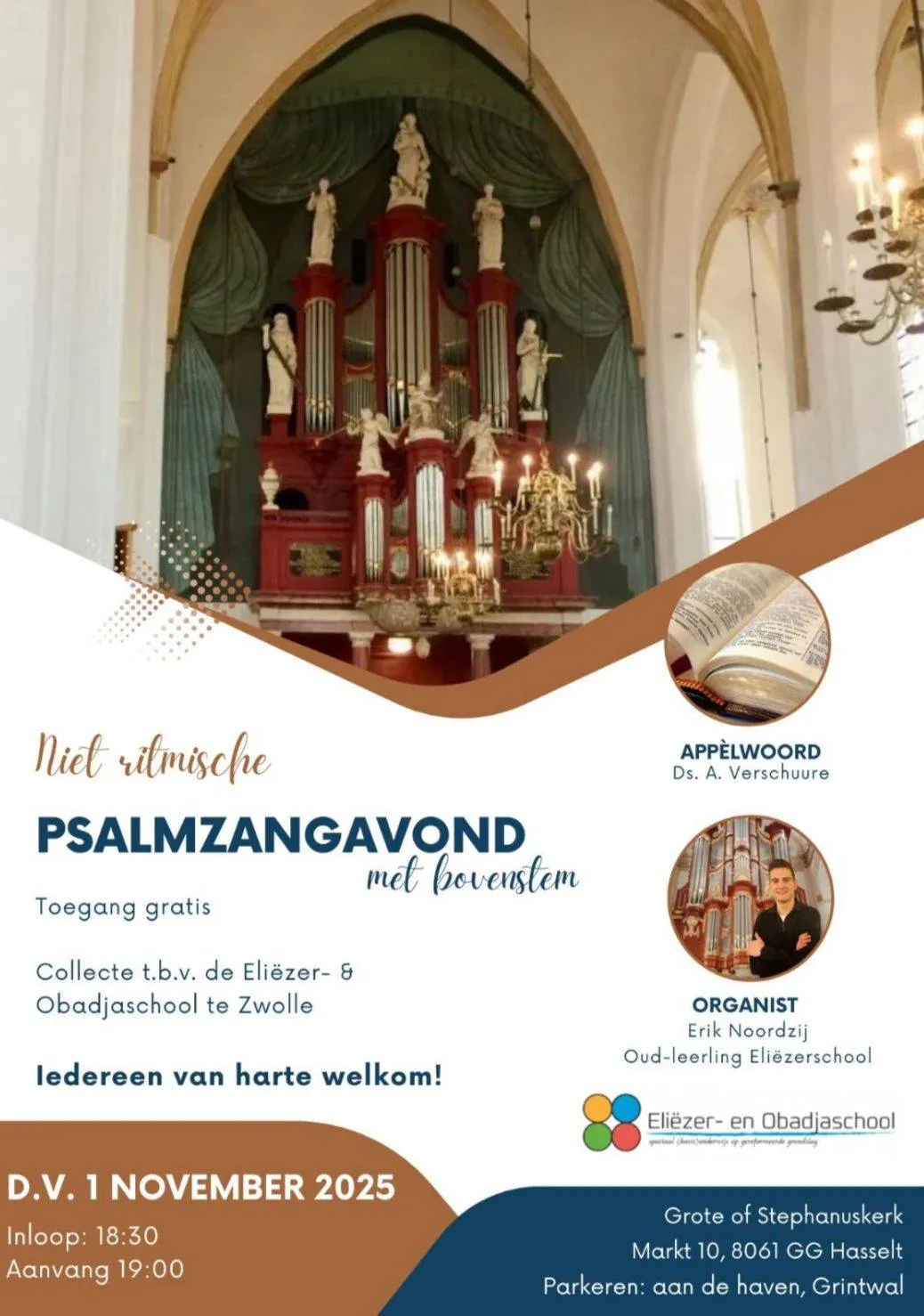 Flyer psalmzangavond