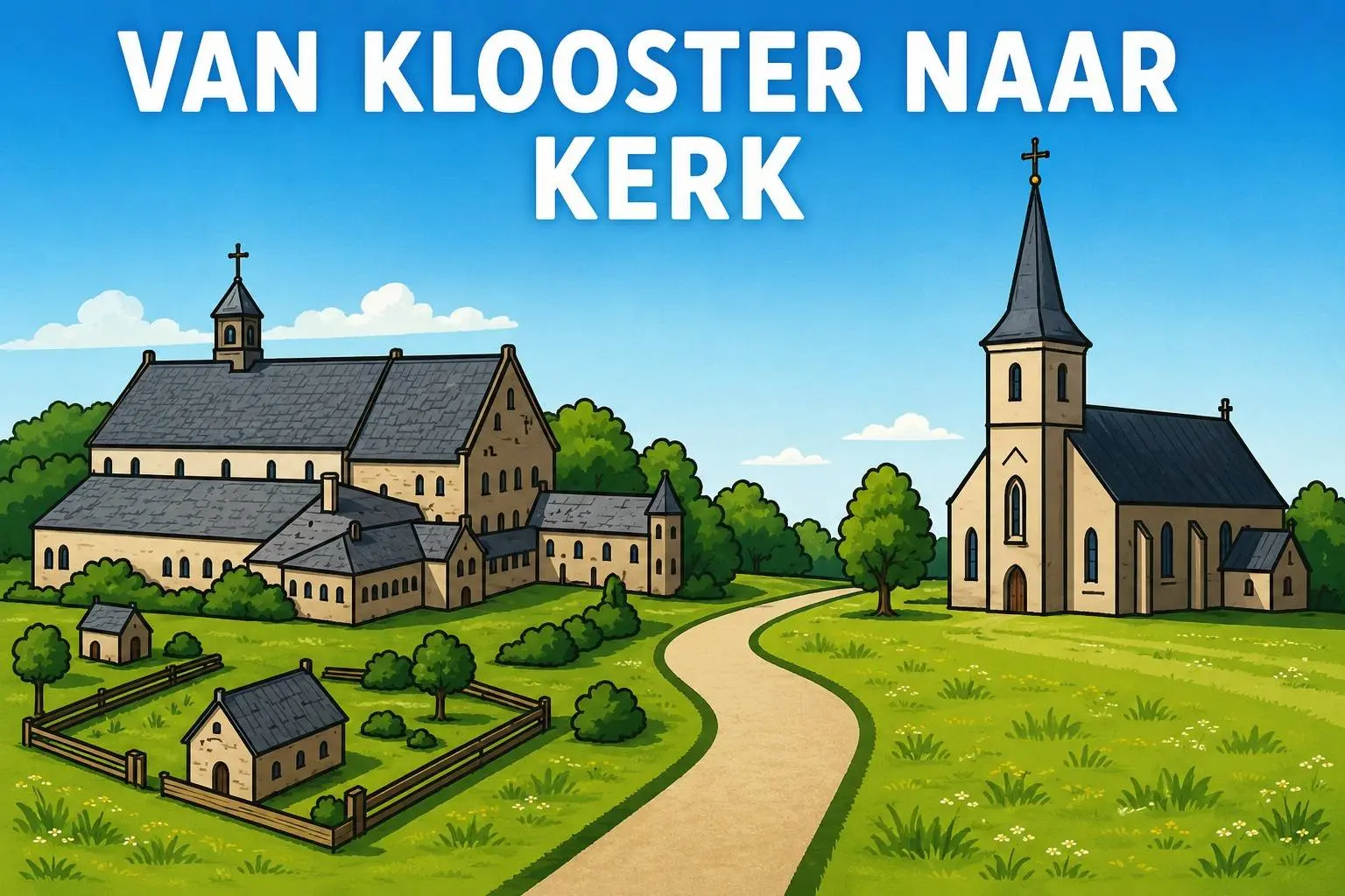 Wandeling van Klooster naar Kerk door de Olde Maten