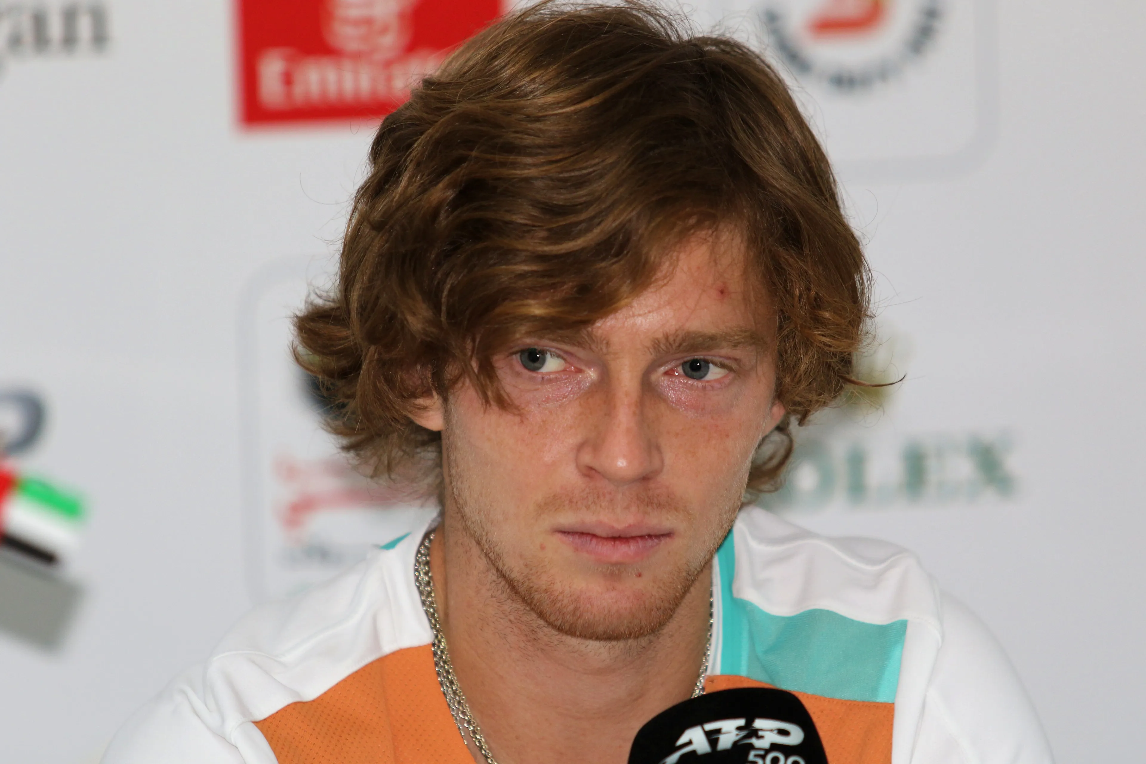 Rublev sends brave "peace" message after all-Russian match at ATP Finals