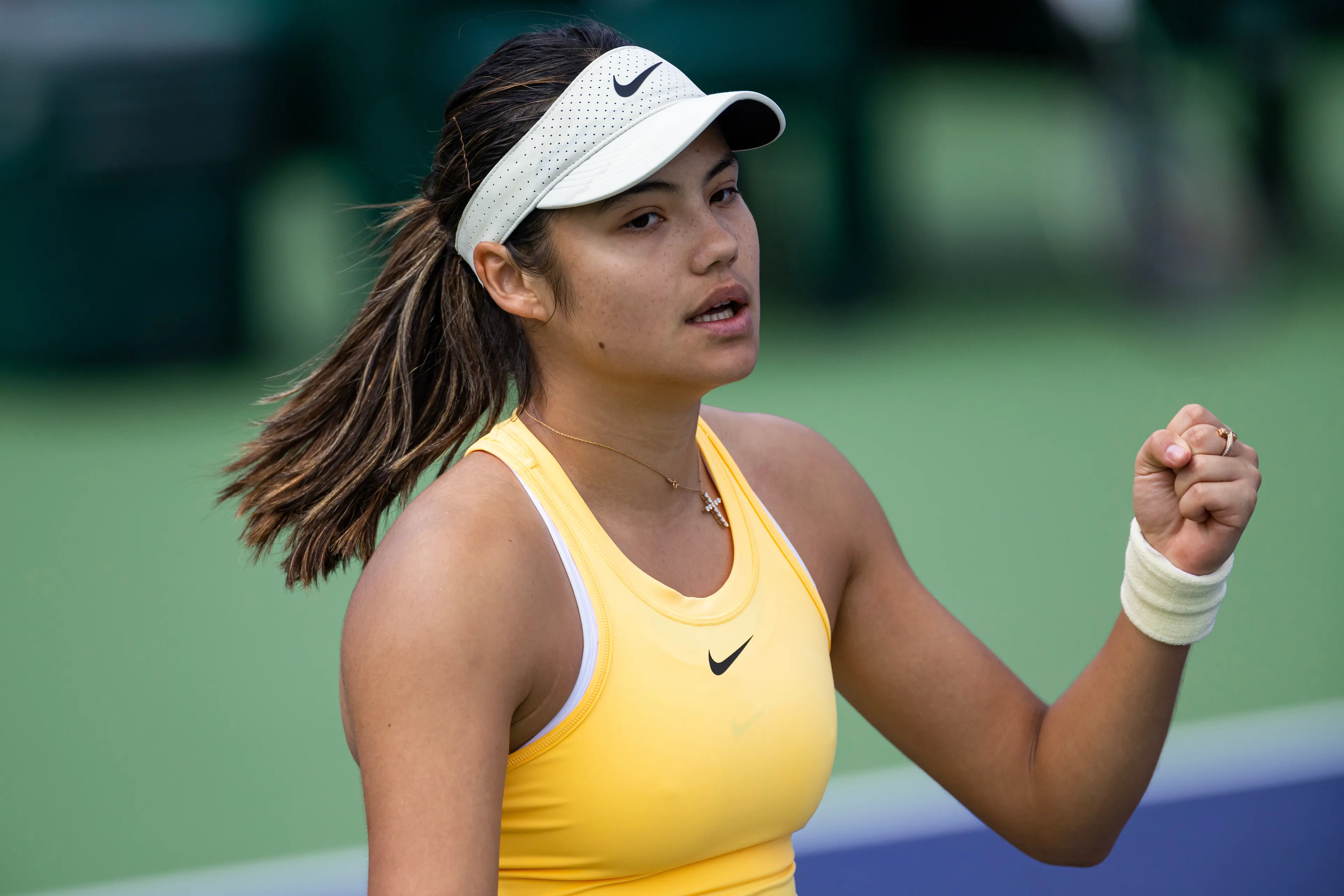 Emma Raducanu through to last 16 in Indian Wells after passing Haddad Maia test
