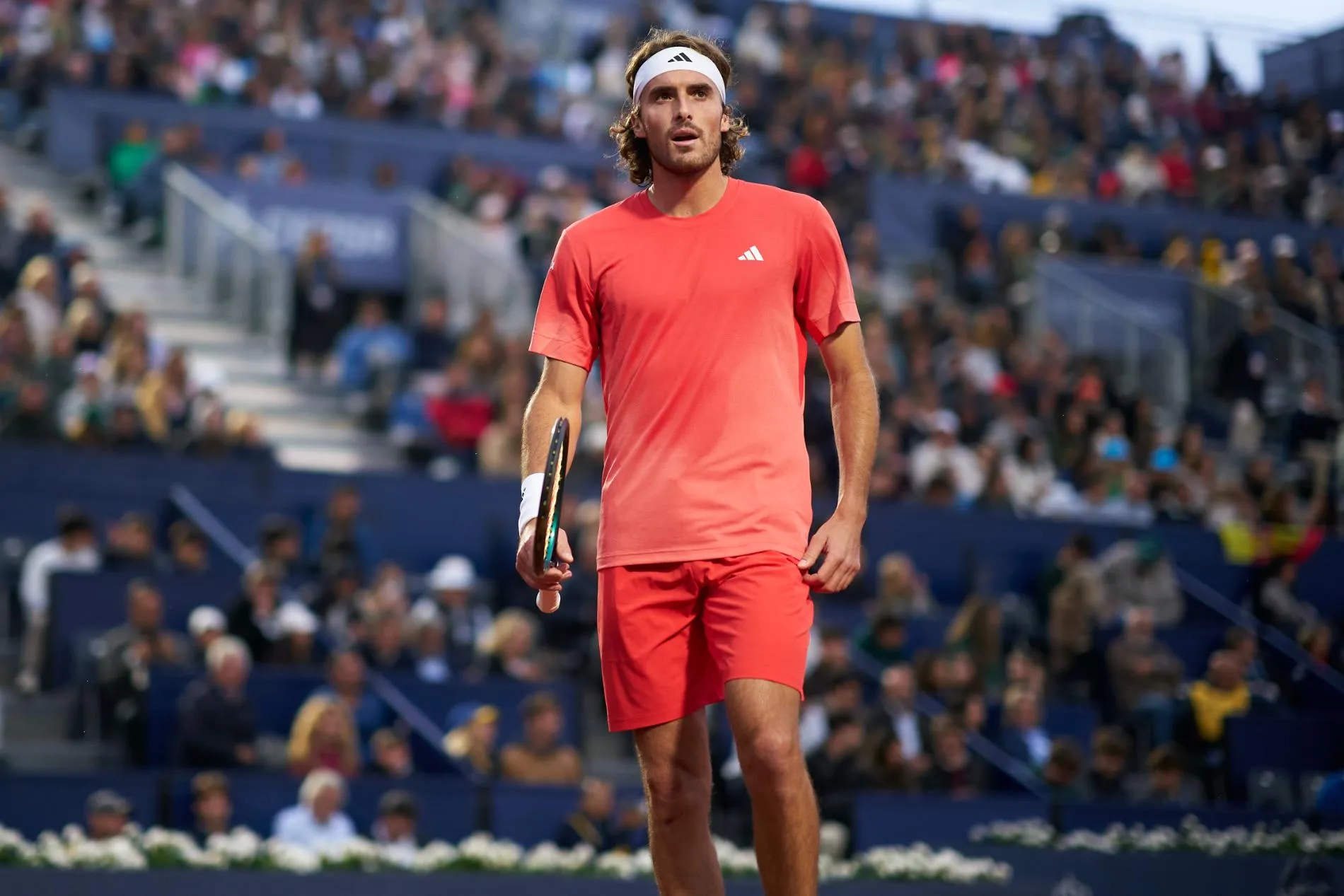 Tsitsipas And Father Apostolos Stopped By Umpire From Talking During Barcelona Semifinal