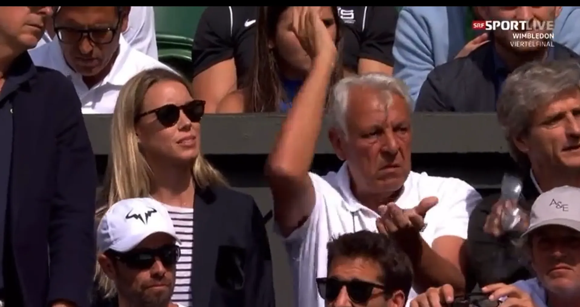 VIDEO: Father of Rafael Nadal seemingly gestures to son to quit during Wimbledon tie against Fritz