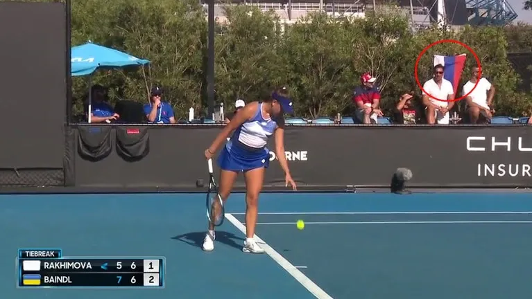 Tennis Australia issues ban amid controversy with Russian flag flown during Australian Open match