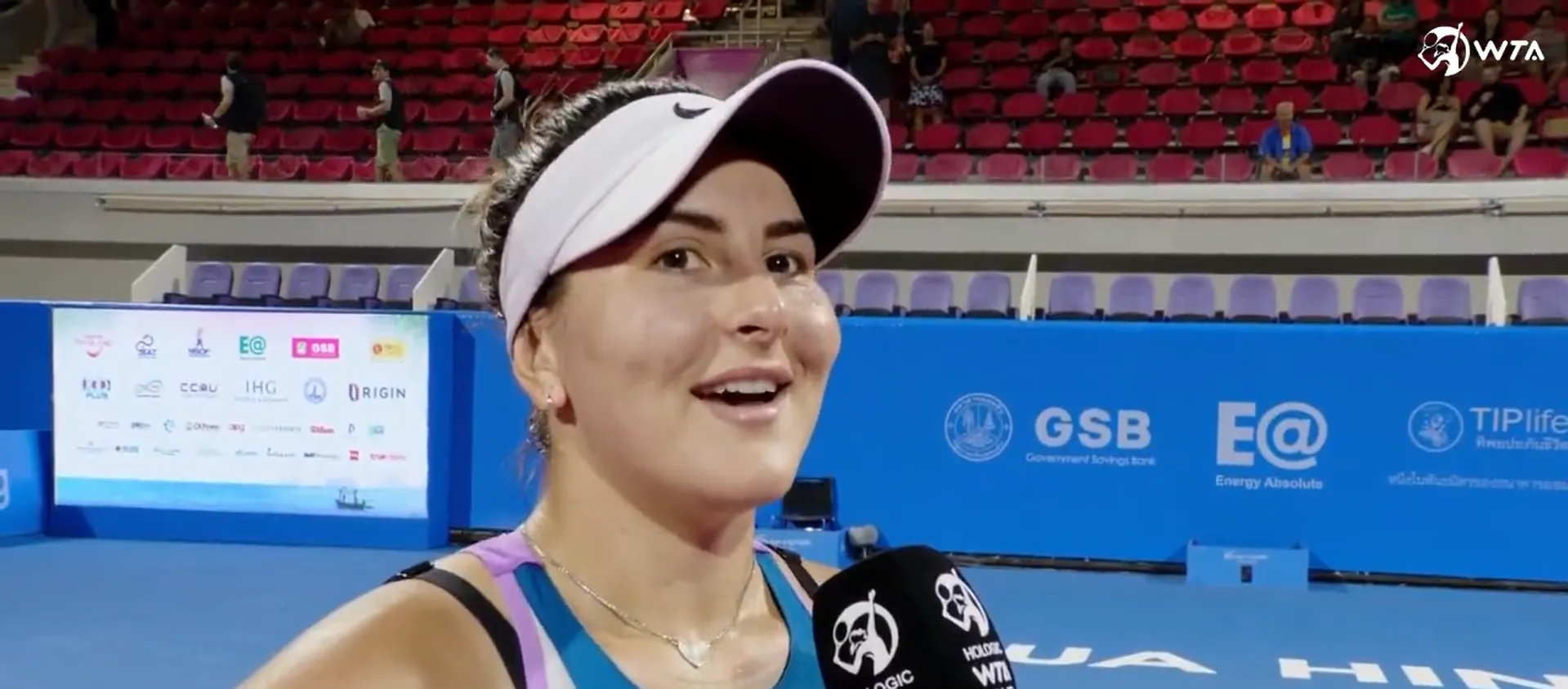 Video: Bianca Andreescu expresses love for Thai food following first-round win in Hua Hin