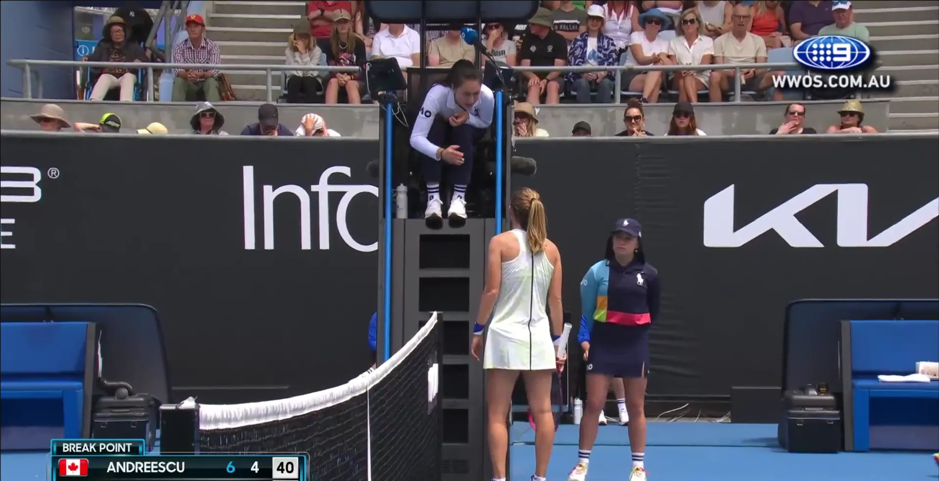 (VIDEO) "I'm hitting the ball and she's screaming": Bouzkova left FUMING as Andreescu screams during vital point at Australian Open