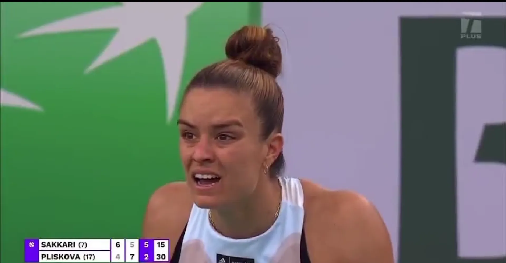 VIDEO: Controversy for Sakkari in Pliskova tie as racket seemingly touches ball heading out