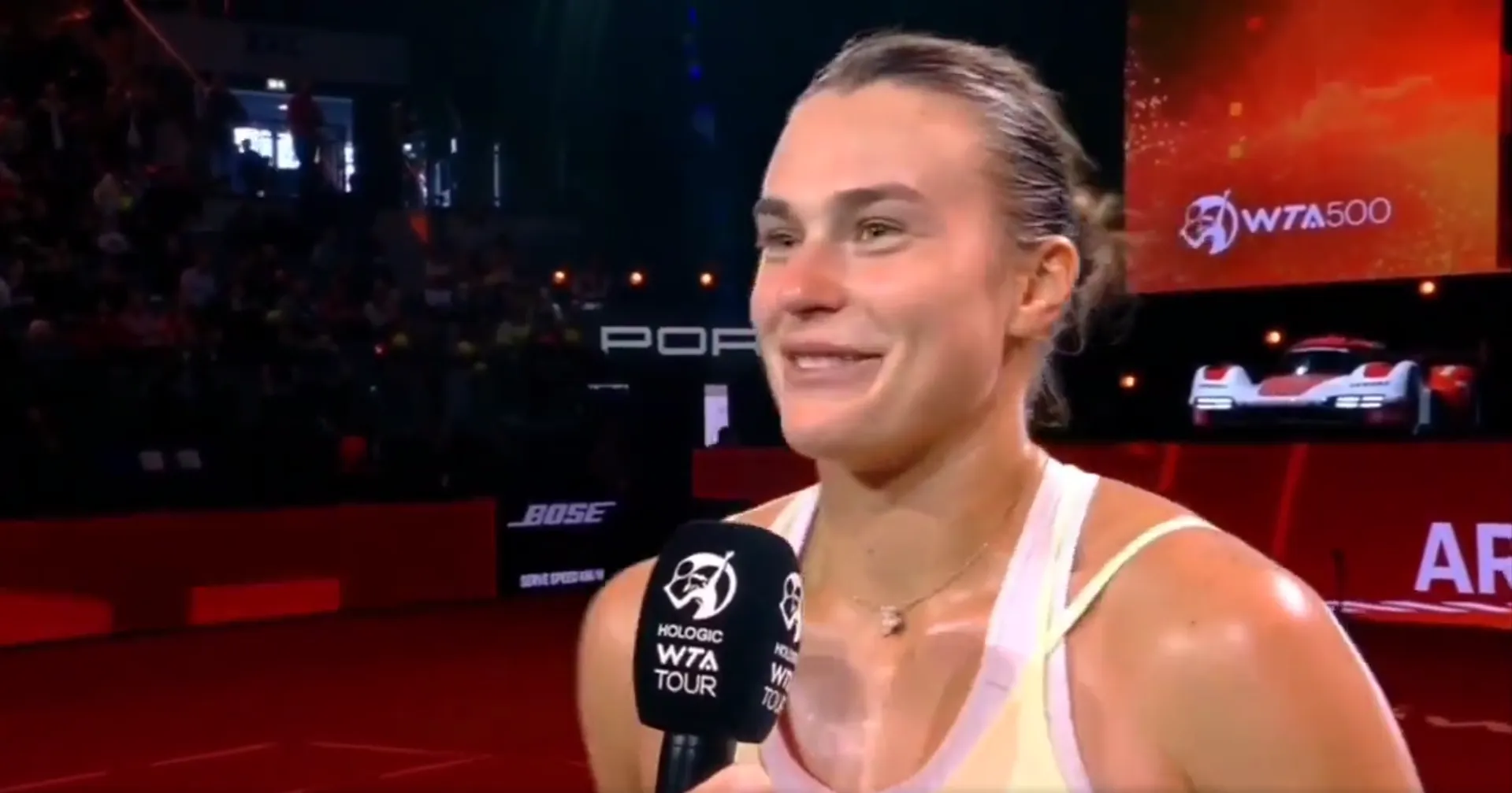 (VIDEO) "She's my friend, she'll be thinking I'm stupid": Sabalenka admits to feeling conflicted screaming in facing close friend Badosa
