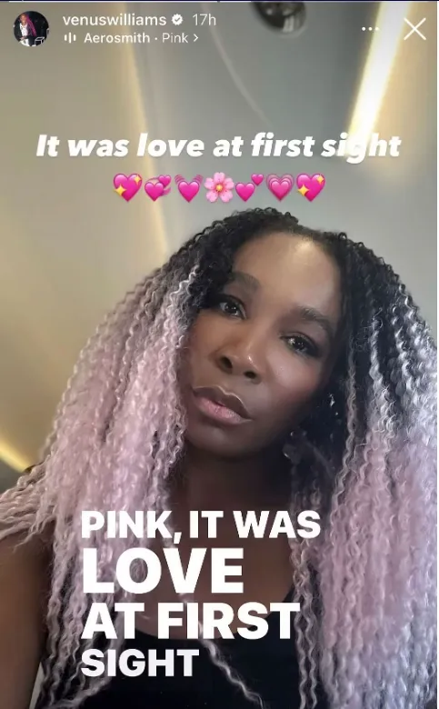 "It was love at first sight": Venus Williams shows off superb pink undercut on Paris vacation