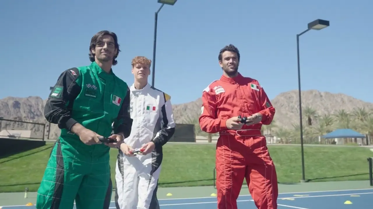 (VIDEO) Sinner, Berrettini and Musetti recreate the Italian Job with remote control cars