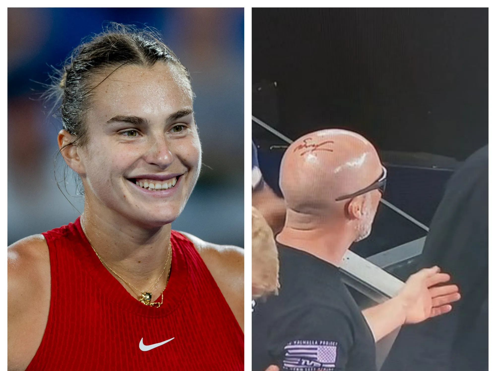 (VIDEO) Aryna Sabalenkas neues bizarres Ritual vor dem Spiel bestätigt, nachdem der Fitnesstrainer mit Unterschrift auf dem Kopf gesehen wurde: "Er ist nicht glücklich damit"
