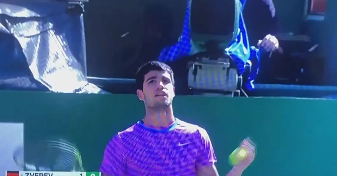 Carlos Alcaraz's manager confirms he suffered "a sting on the forehead" during the bee invasion in his match against Zverev at Indian Wells
