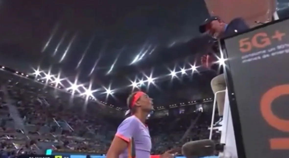 VÍDEO: Rafa Nadal se encara con el juez de silla del Madrid Open después de una lamentable decisión en el inicio de su partido contra De Miñaur